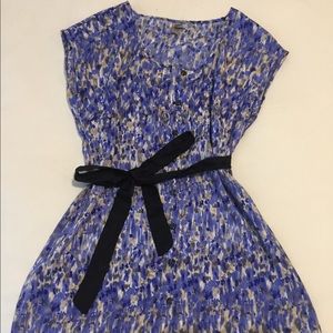 Blue button up dress